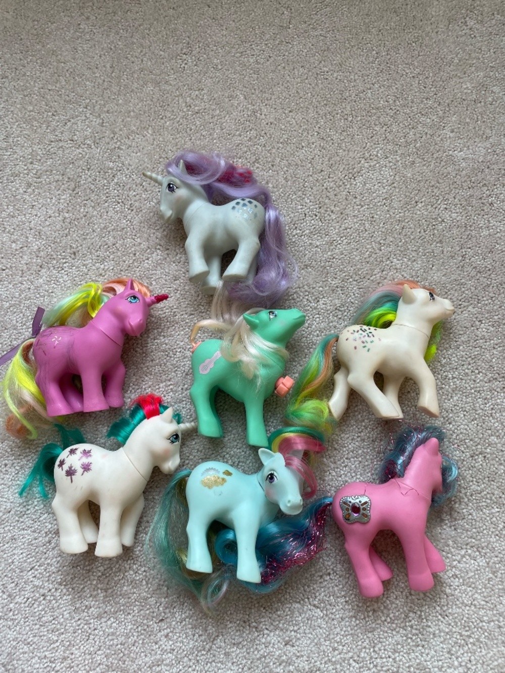 Vintage 1980's My Little Ponies Pony Hasbro Retro G1